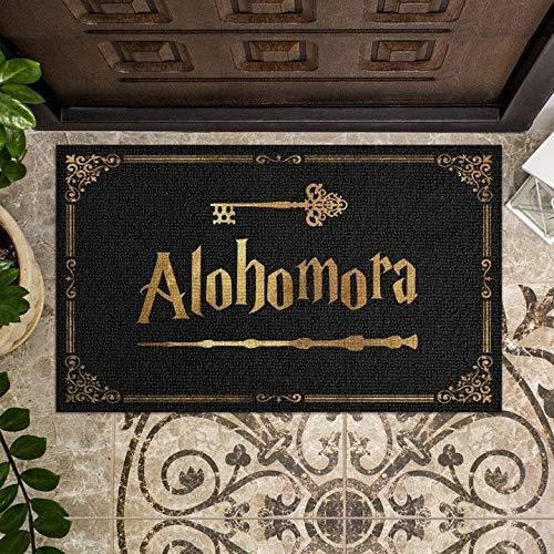 Alohomora Door Mat Home Decor Indoor Outdoor Doormat Non-Slip Polyester Fabric Single-Sided Printing Feeling Comfortable Delicate Rugs Kitchen Bath Garden Entryway Carpet