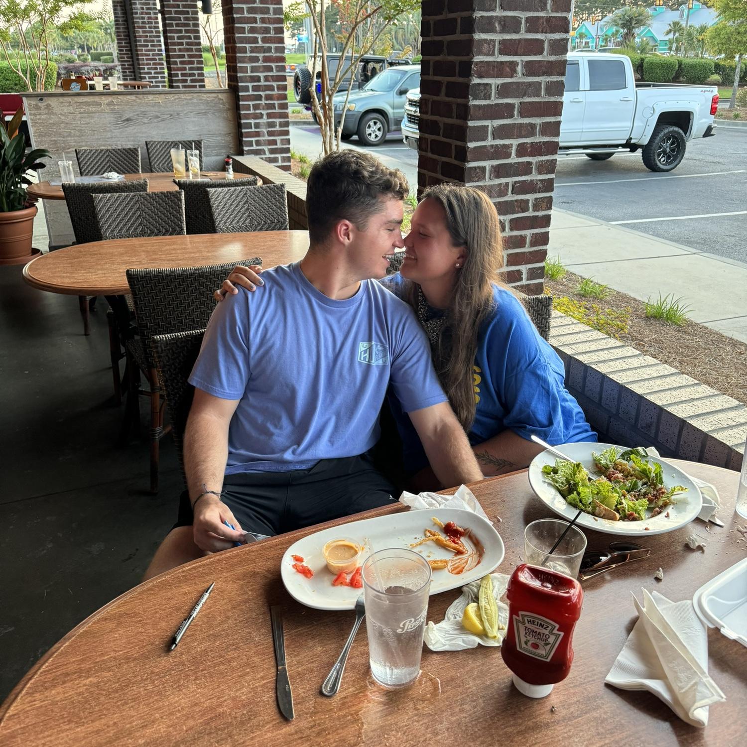This was a day after we hadn’t seen or talked to each-other for over a month due to Army things and Africa things. Both of us were Sunburnt and tired but were so happy to reunite with one another.