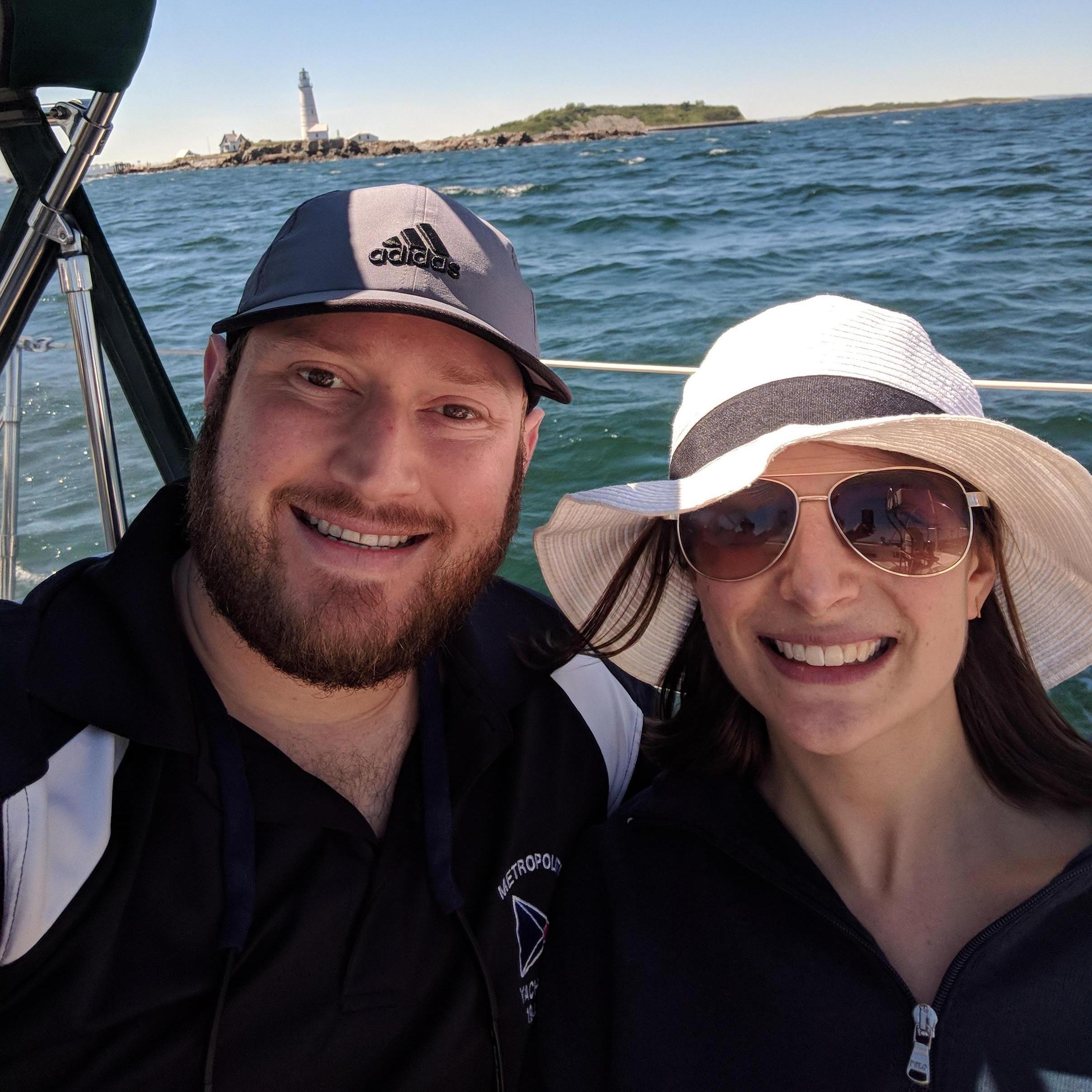 Sarah's first time sailing