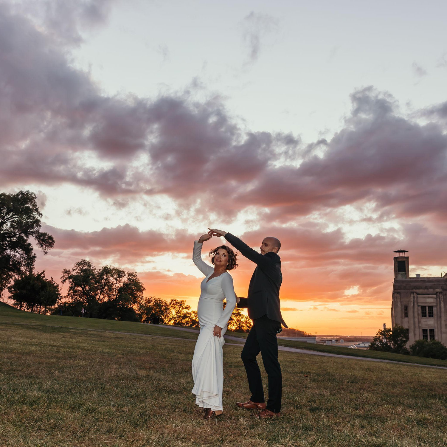 The most stunning sunset on our wedding day. Lucky us.