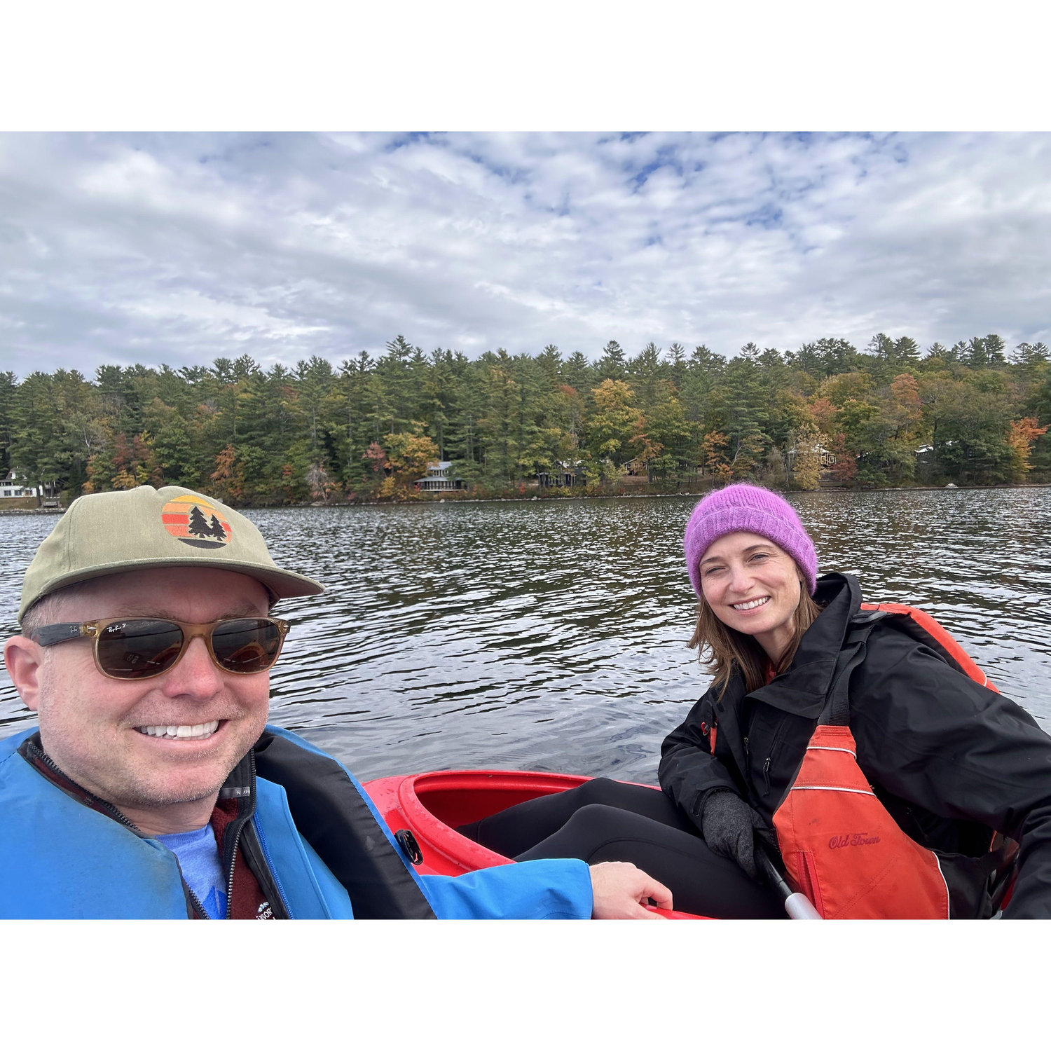 Maine in October. We jumped in the lake after this.