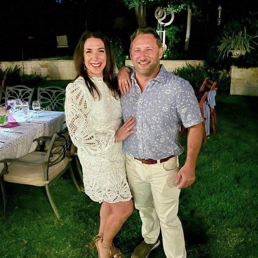 Engagement celebration with SA friends.