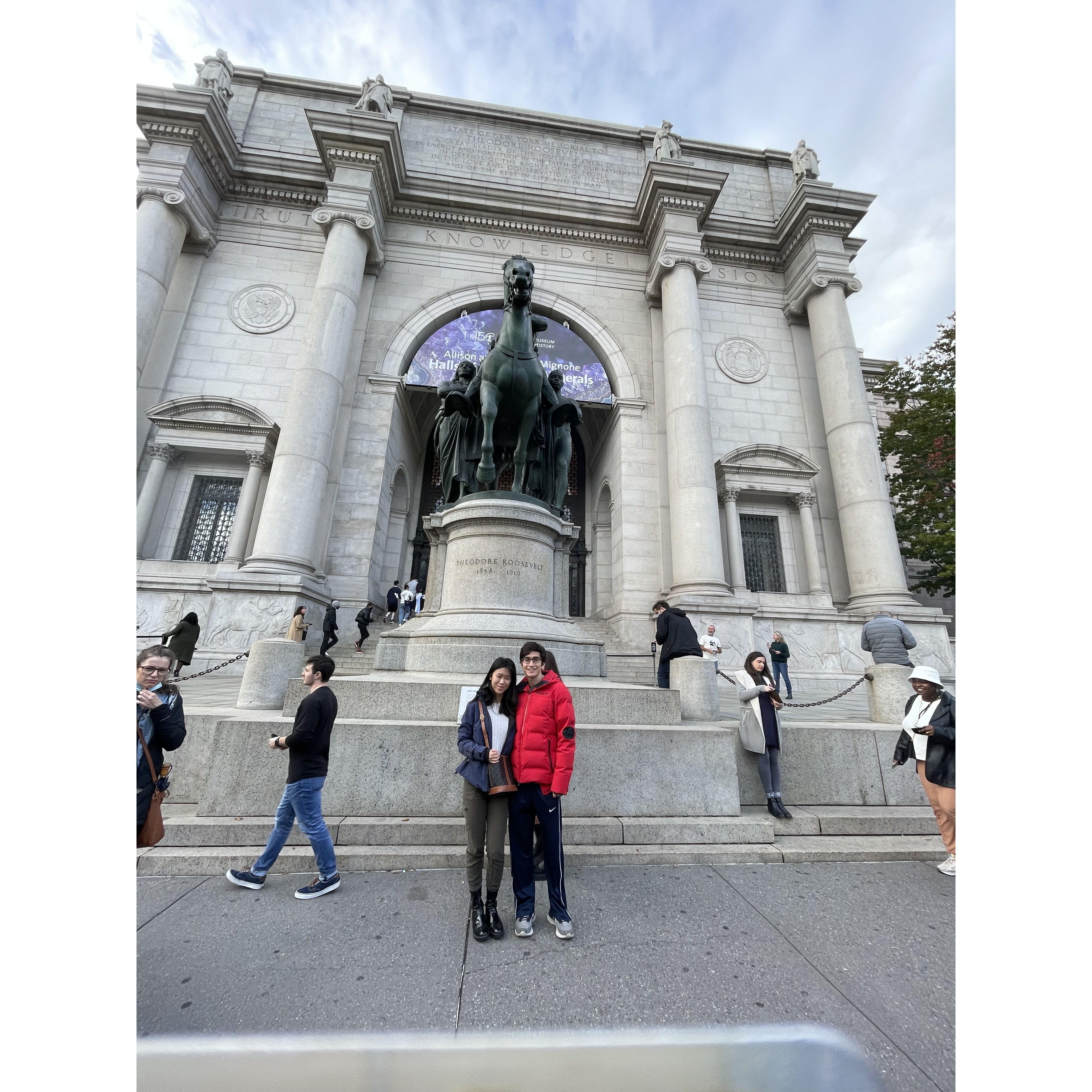 One of our first dates at the Natural History Museum