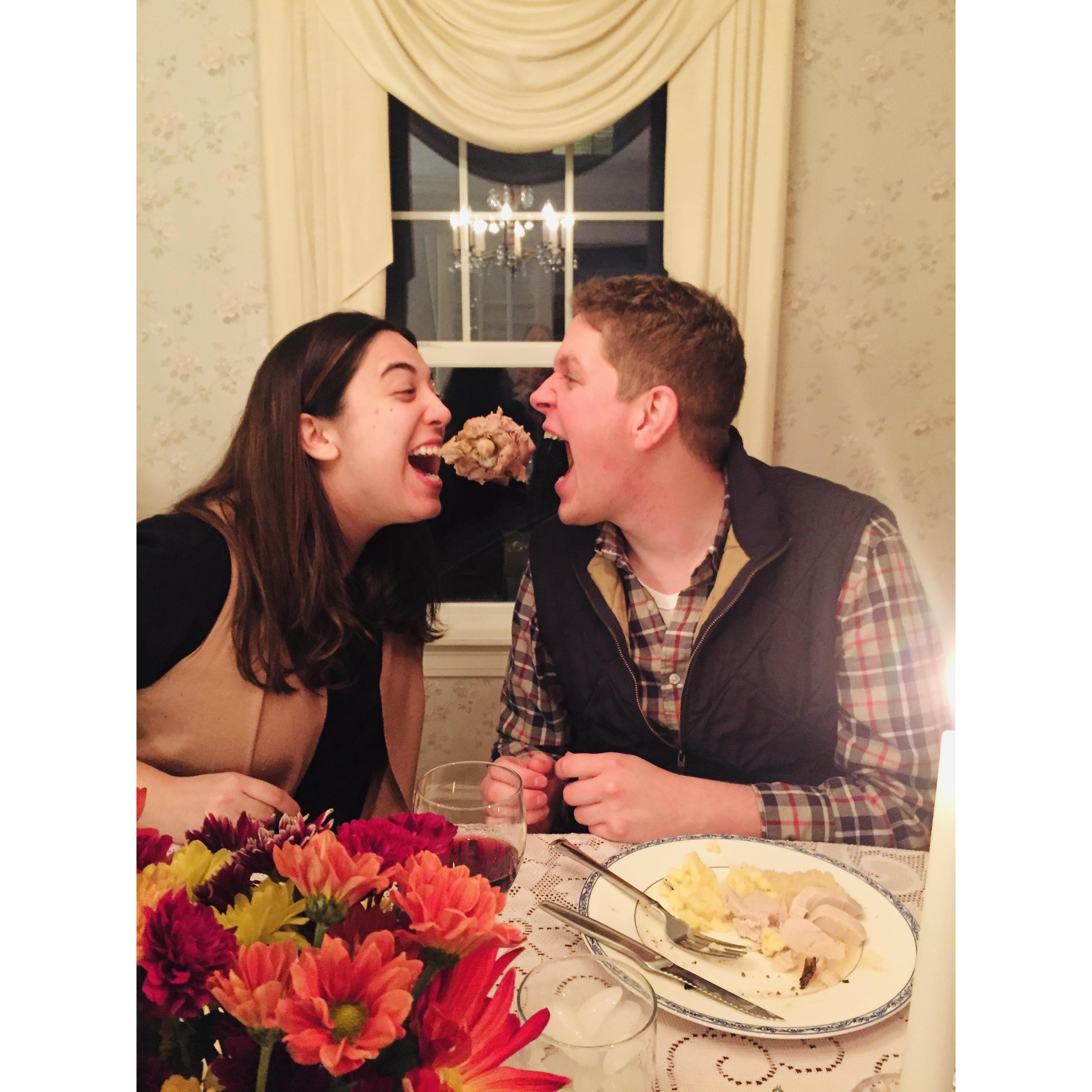 Inaugural Turkey Leg Bite!