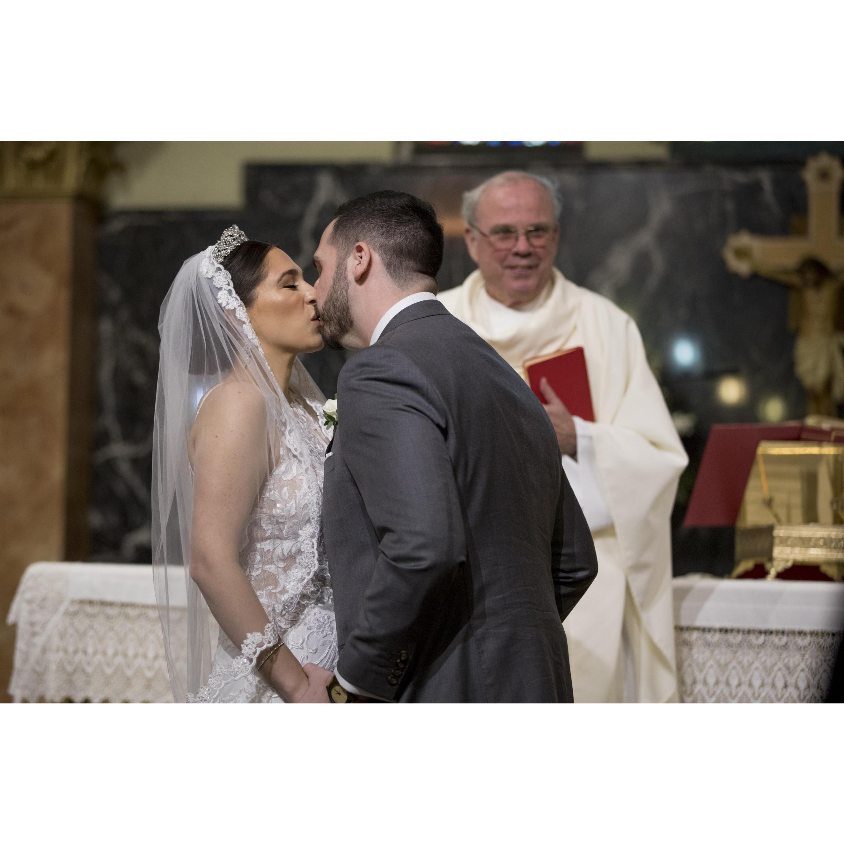 "You may kiss the bride."