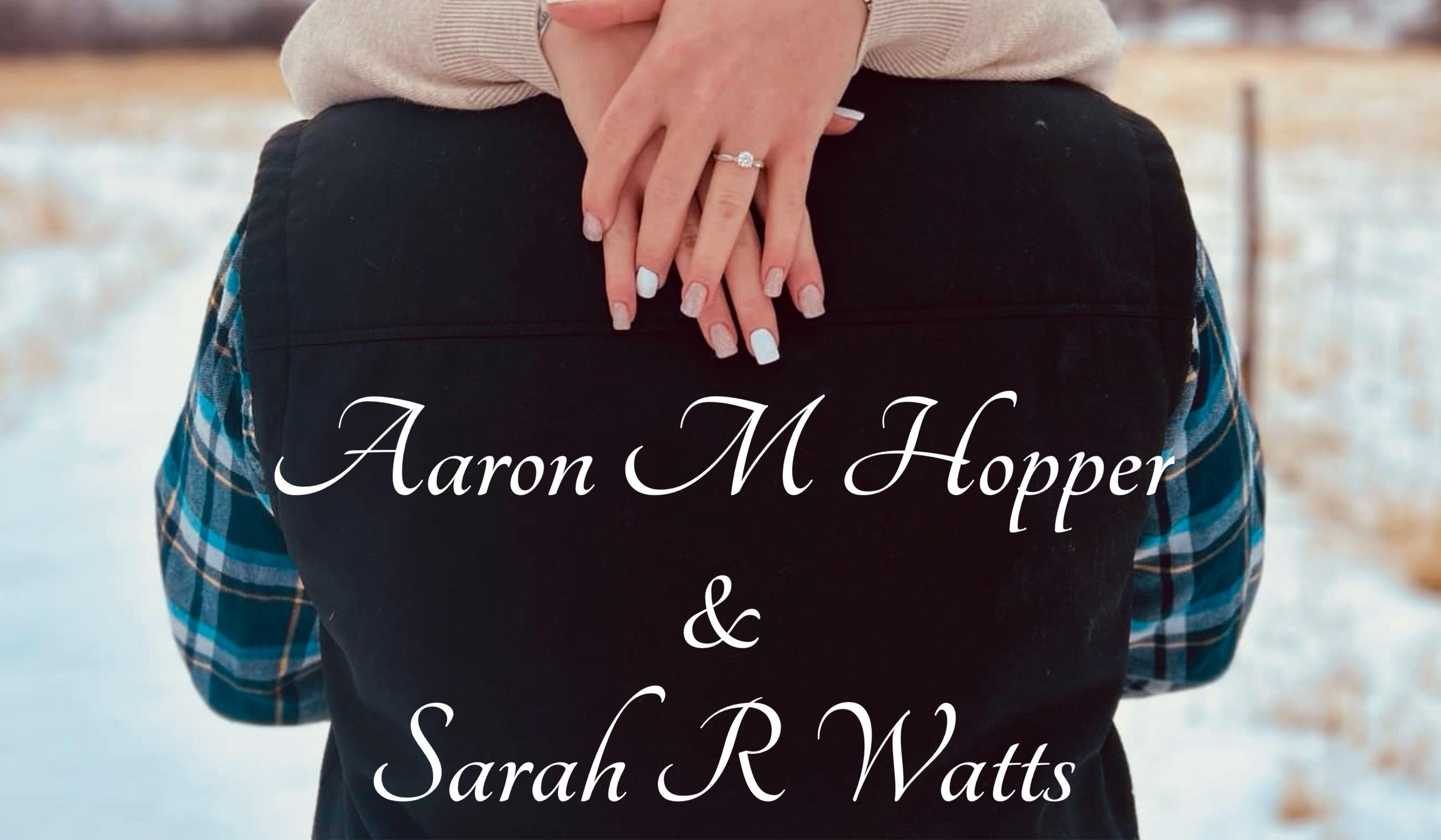 The Wedding Website of Sarah Watts and Aaron Hopper