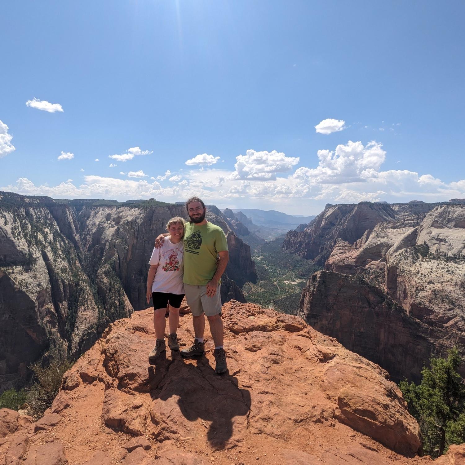 Zion at observation point after Krysten proposed to Jacob!