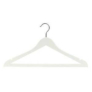 Home Basics 5-Pack Plastic Hangers in White