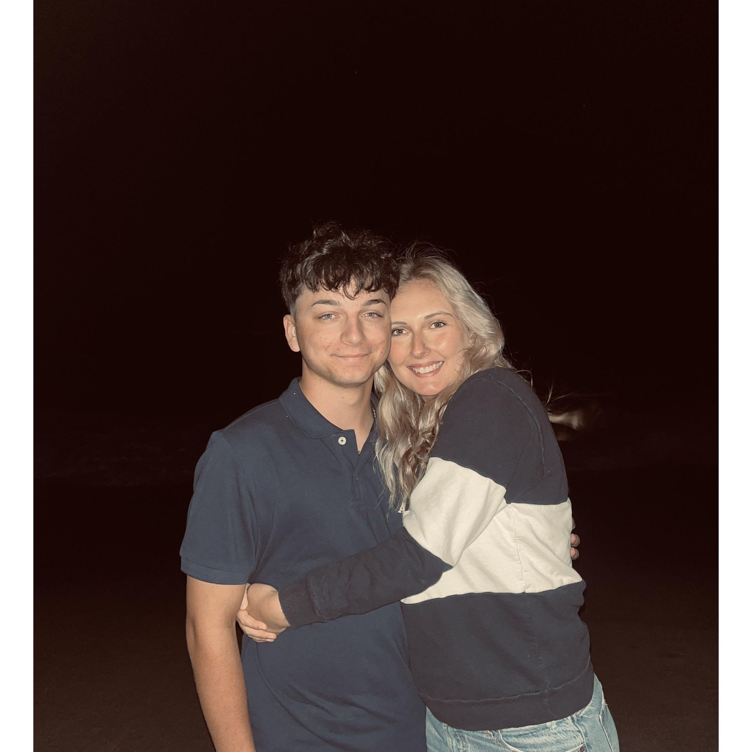 Our first beach trip photo!