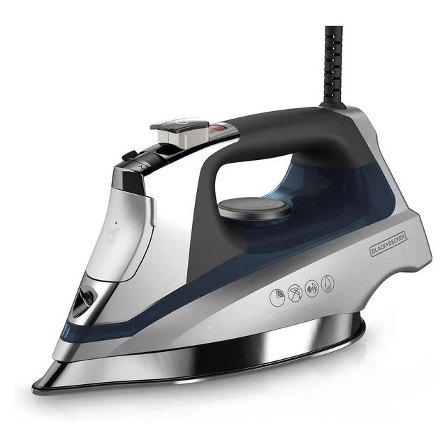 BLACK+DECKER Allure Professional Steam Iron, D3030, 30% More Steam, Percison Tip, Stianless Steel Soleplate, Vertical Steam Fuction