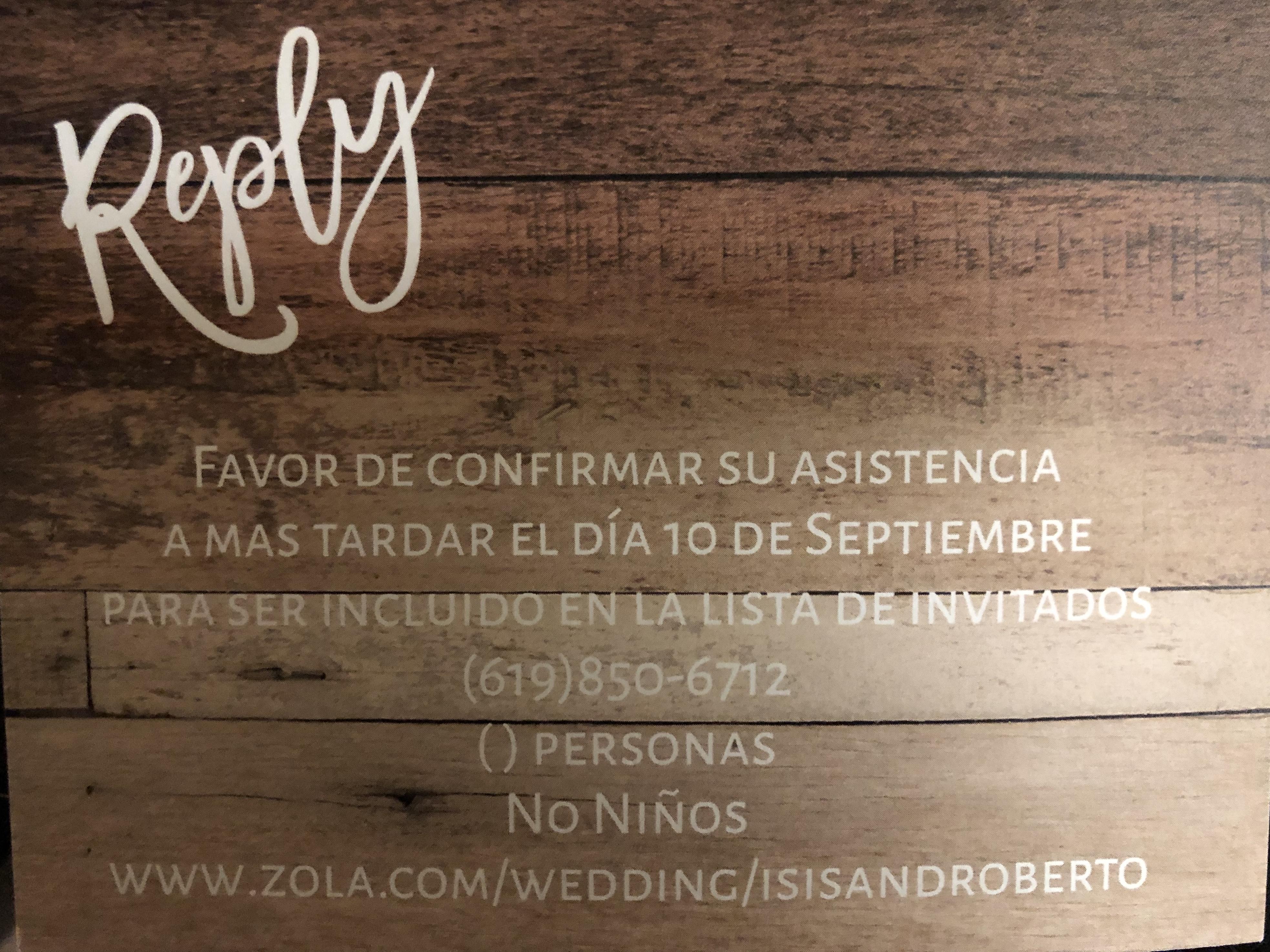 The Wedding Website of Isis Becerra and Roberto Becerra