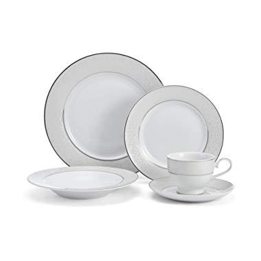 Mikasa 5224232 Parchment White 40-Piece Dinnerware Set, Service for 8