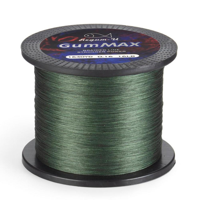 Regum-U GumMAX 545/1093/1640yds 5-100LB 8X Braided Fishing Line Abrasion Resistant Superline Zero Stretch & Smaller Diameter Confuse & Never Fade in Saltwater and Freshwater