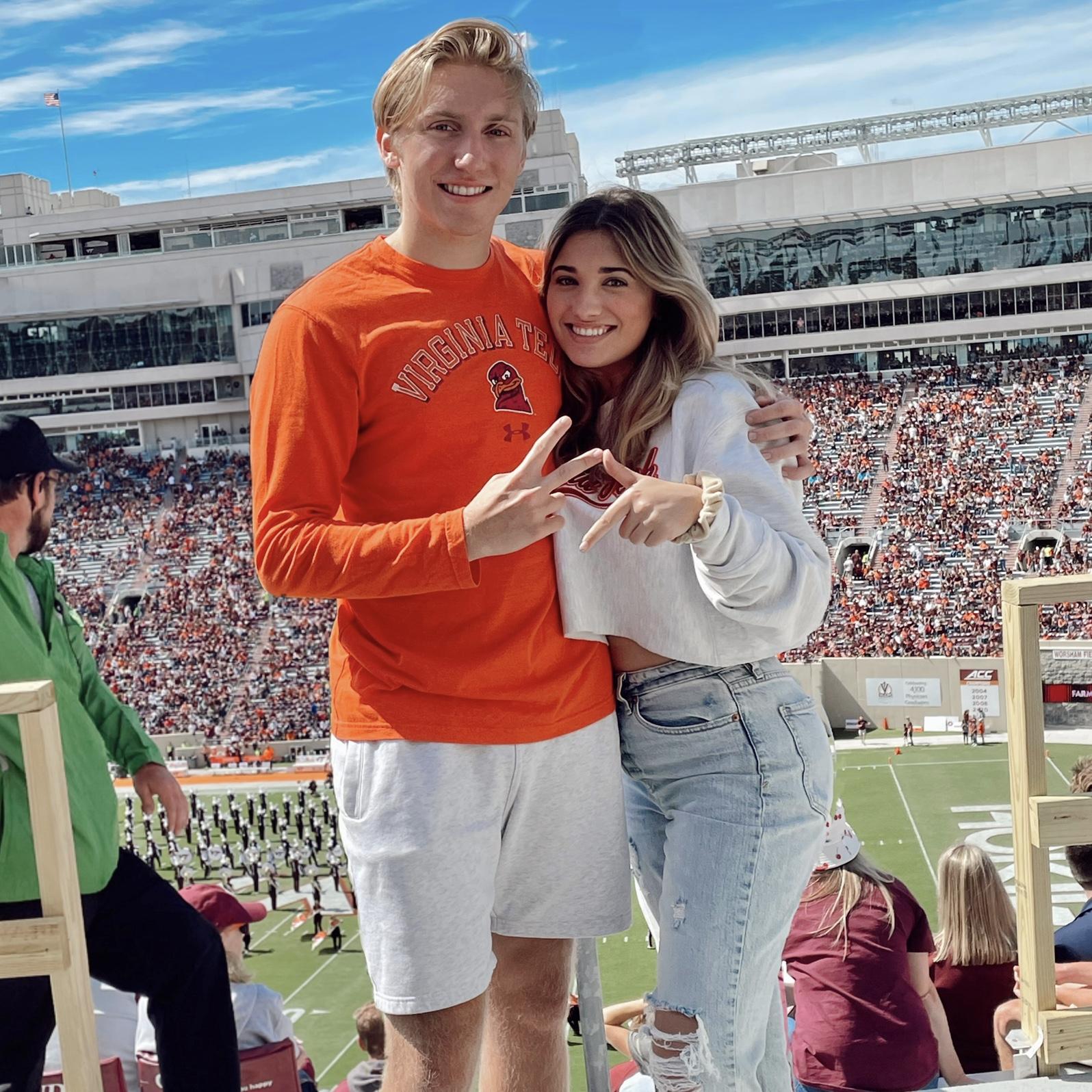 First time visiting Zack at Virginia Tech, go Hokies!!!