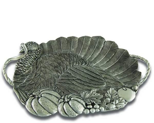 Pewter Turkey Serving Tray