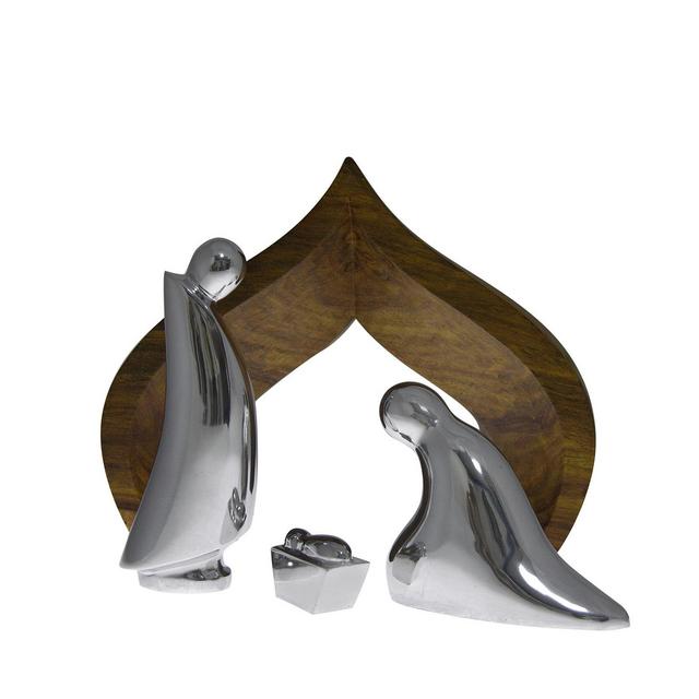 Namb� Nativity Holy Family with Wooden Creche