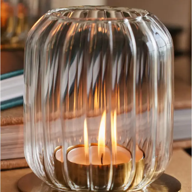 Fleck Kira Glass Lantern Set of 2