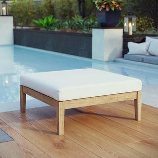 Bayport Outdoor Teak Ottoman