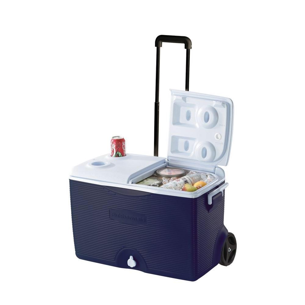 Rubbermaid 60-Quart Wheeled Plastic Chest Cooler