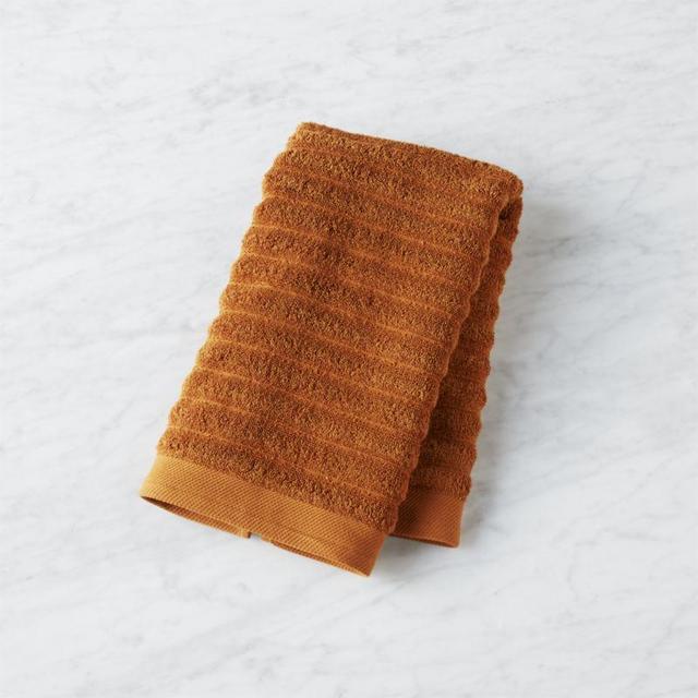 channel copper cotton hand towel