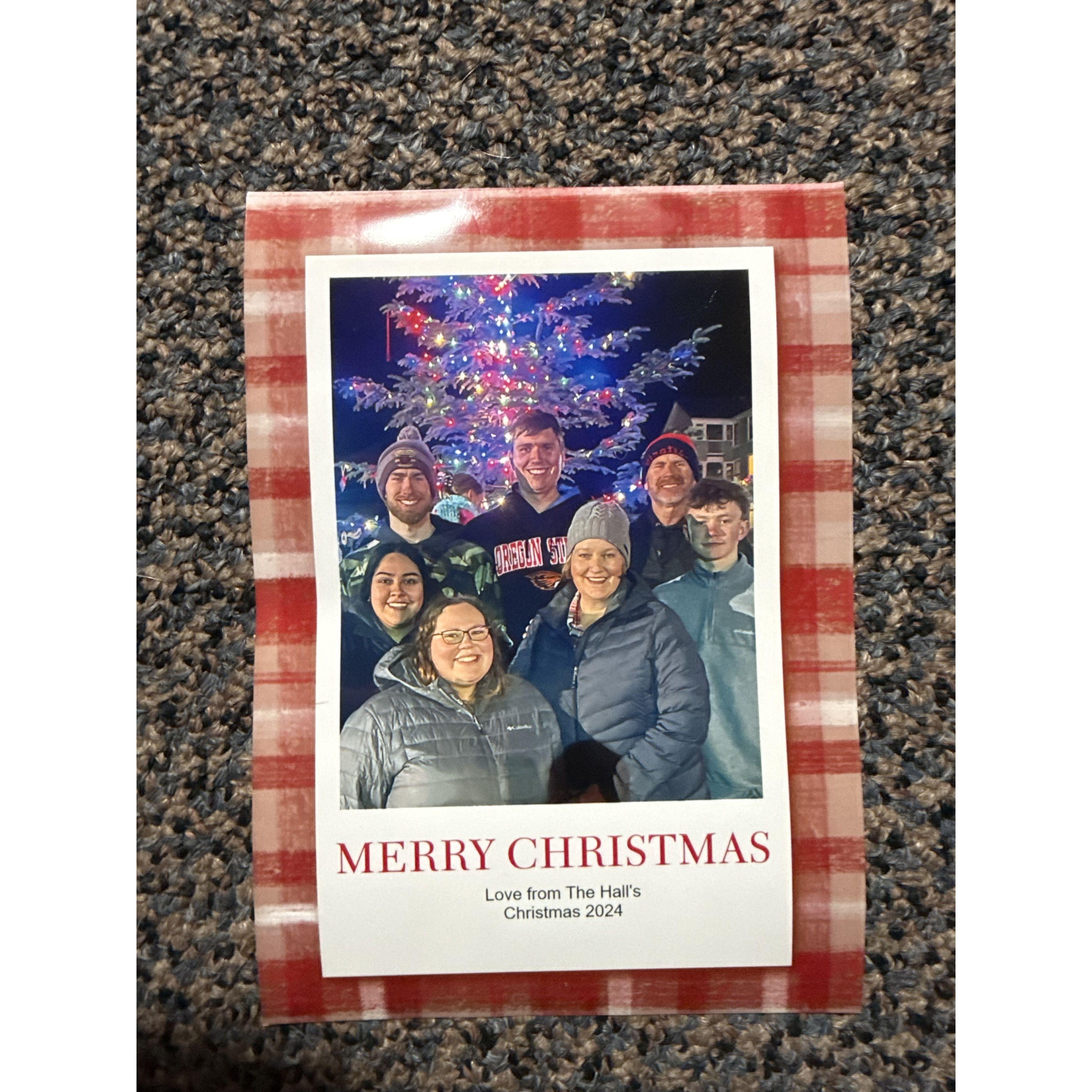 Nathaniel family added me to their Christmas card!