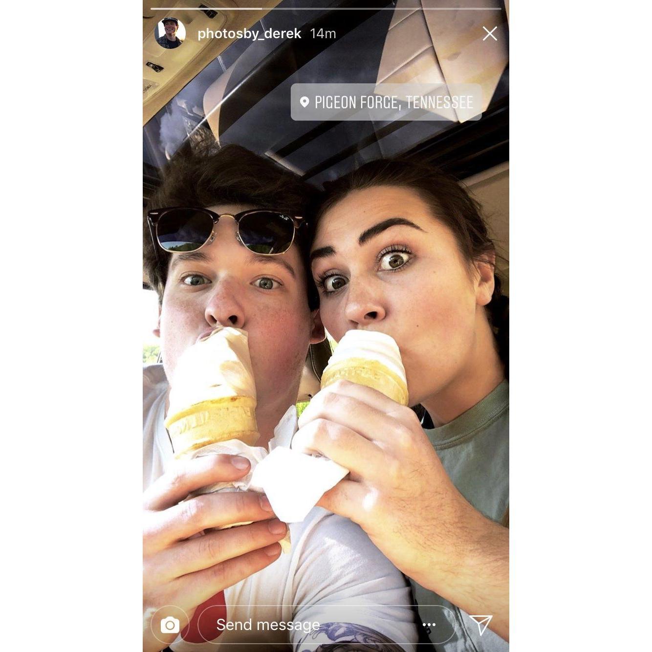This was the first day we started officially dating! We drove to Cades Cove and Derek got a speeding ticket, but ice cream at the end of the day made it all worth it.