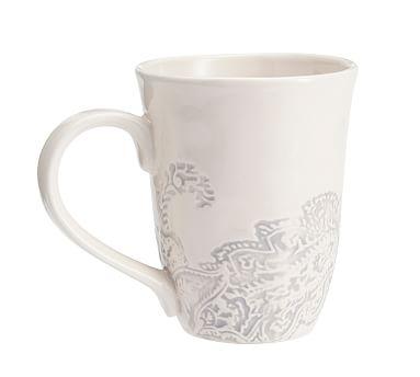 Scarlett Mug, Set of 4- Grey