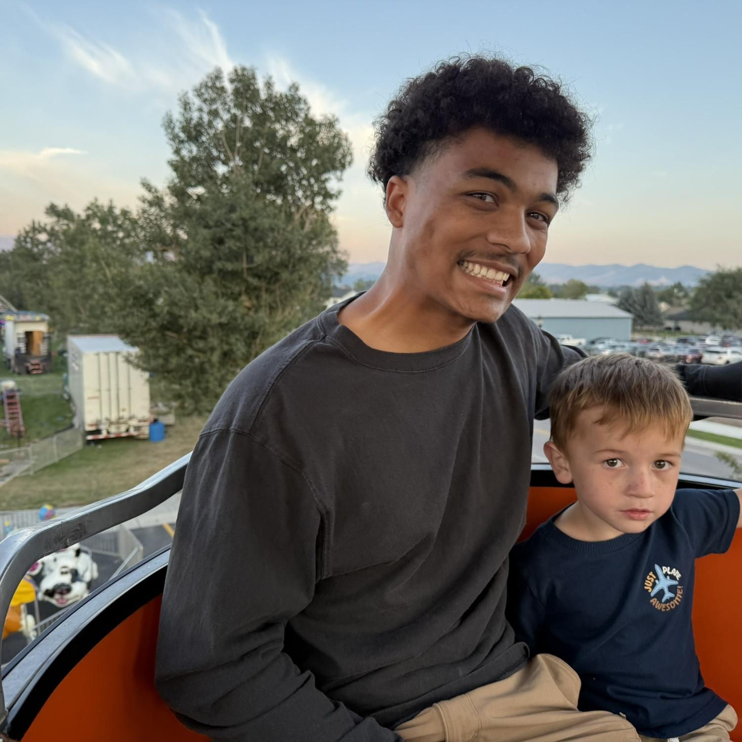 Kesean and Brantley at the fair