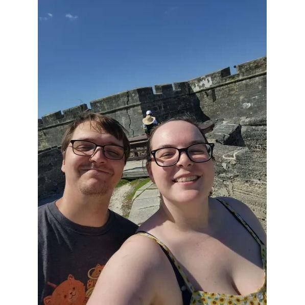 Our 2nd date at Castillo de San Marco.