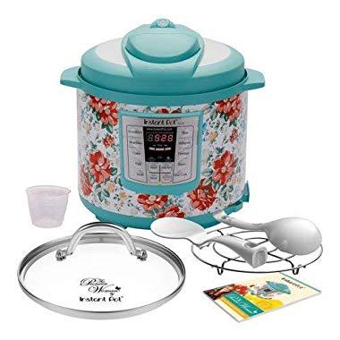Pioneer Woman Instant Pot 6qt 6 Quart Programmable Pressure Cooker Slow Electric Multi Use Rice Saute Cooking Steamer Warmer (1, Vintage Floral)