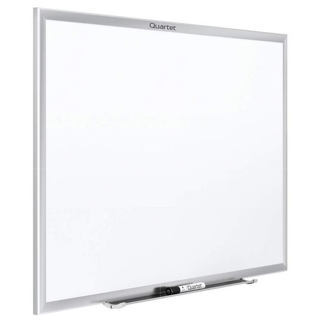 Quartet Whiteboard, Non-Magnetic Dry Erase White Board, 3' x 2', Total Erase, Silver Aluminum Frame (S533)