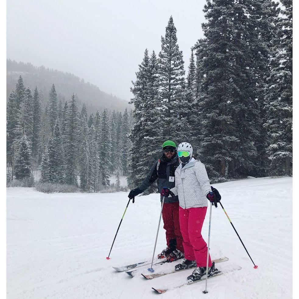 Skiing in Durango, CO! Ask Sadie about that cliff.