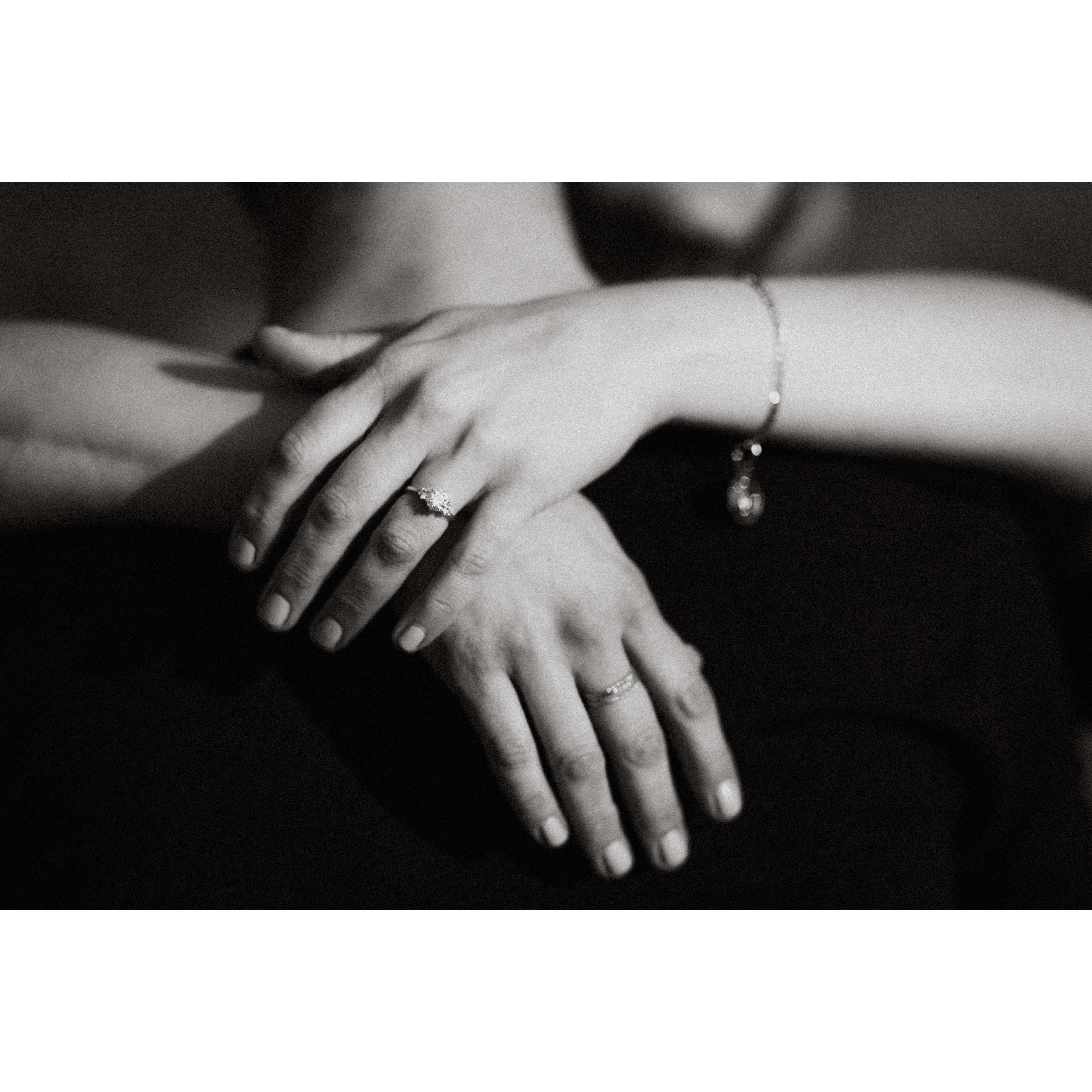 Adam proposed through song on November 11th, 2021 in their living room.