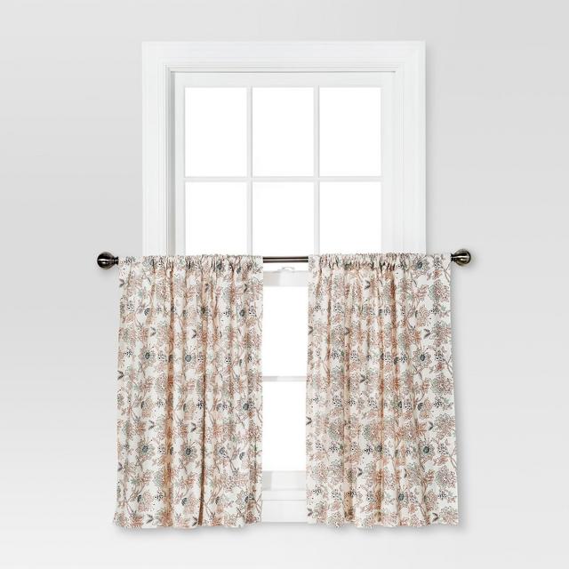 Curtain Tiers - Multi Floral - Threshold™