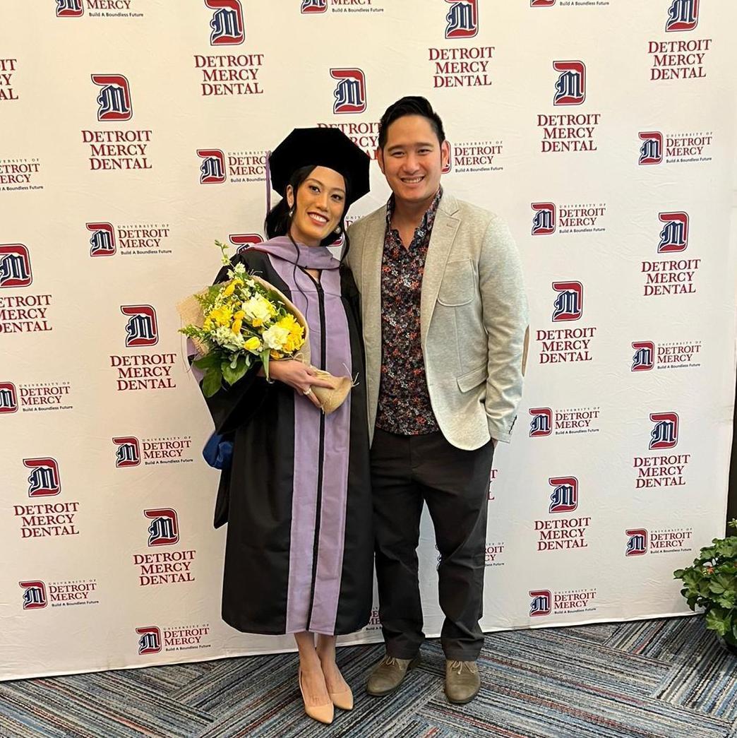 Mark at Sandy's dental school graduation 2022.