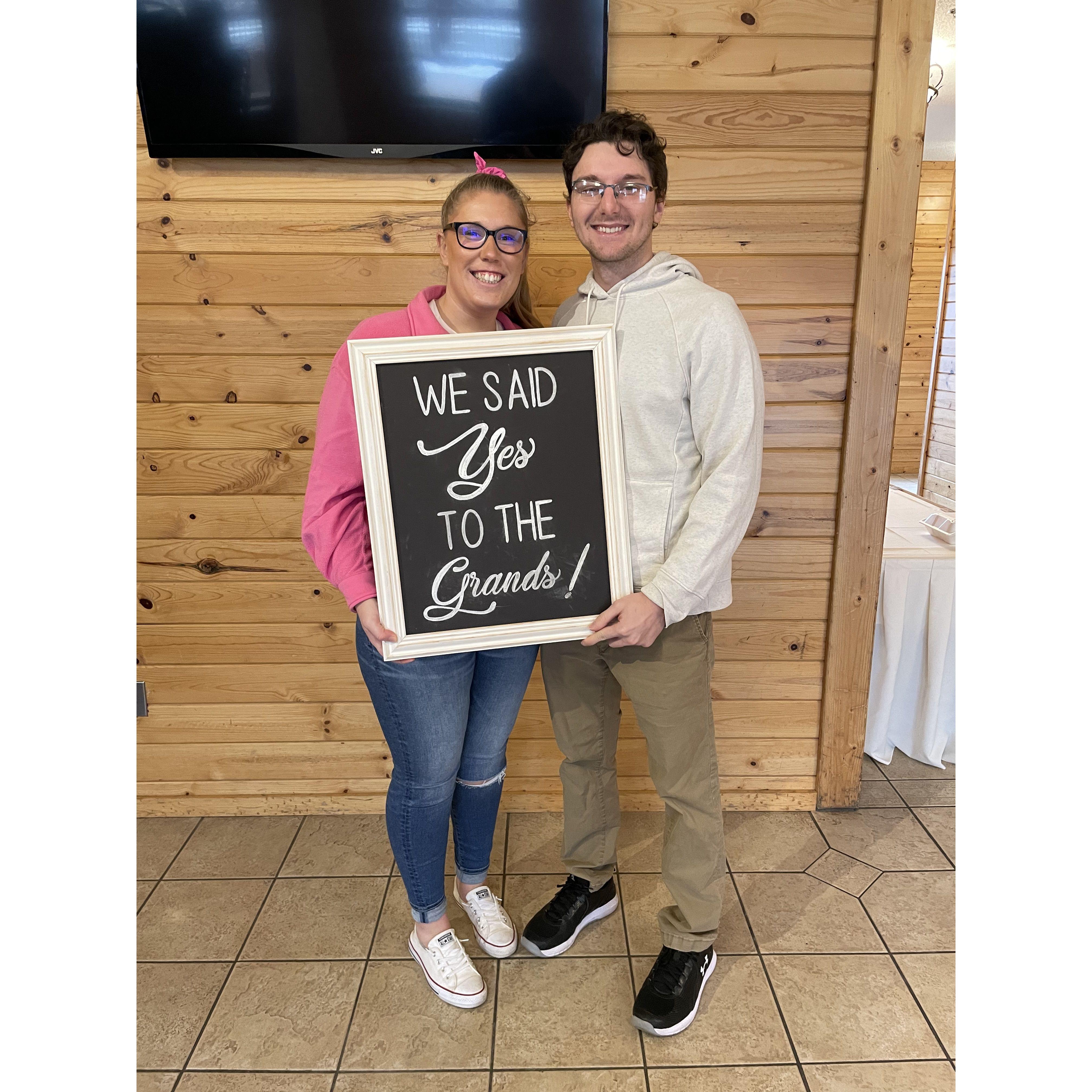 When we said "yes" to our venue!