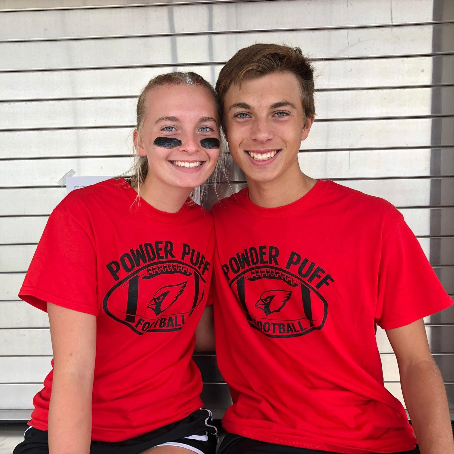 Powderpuff football Junior year, Jacob was the coach