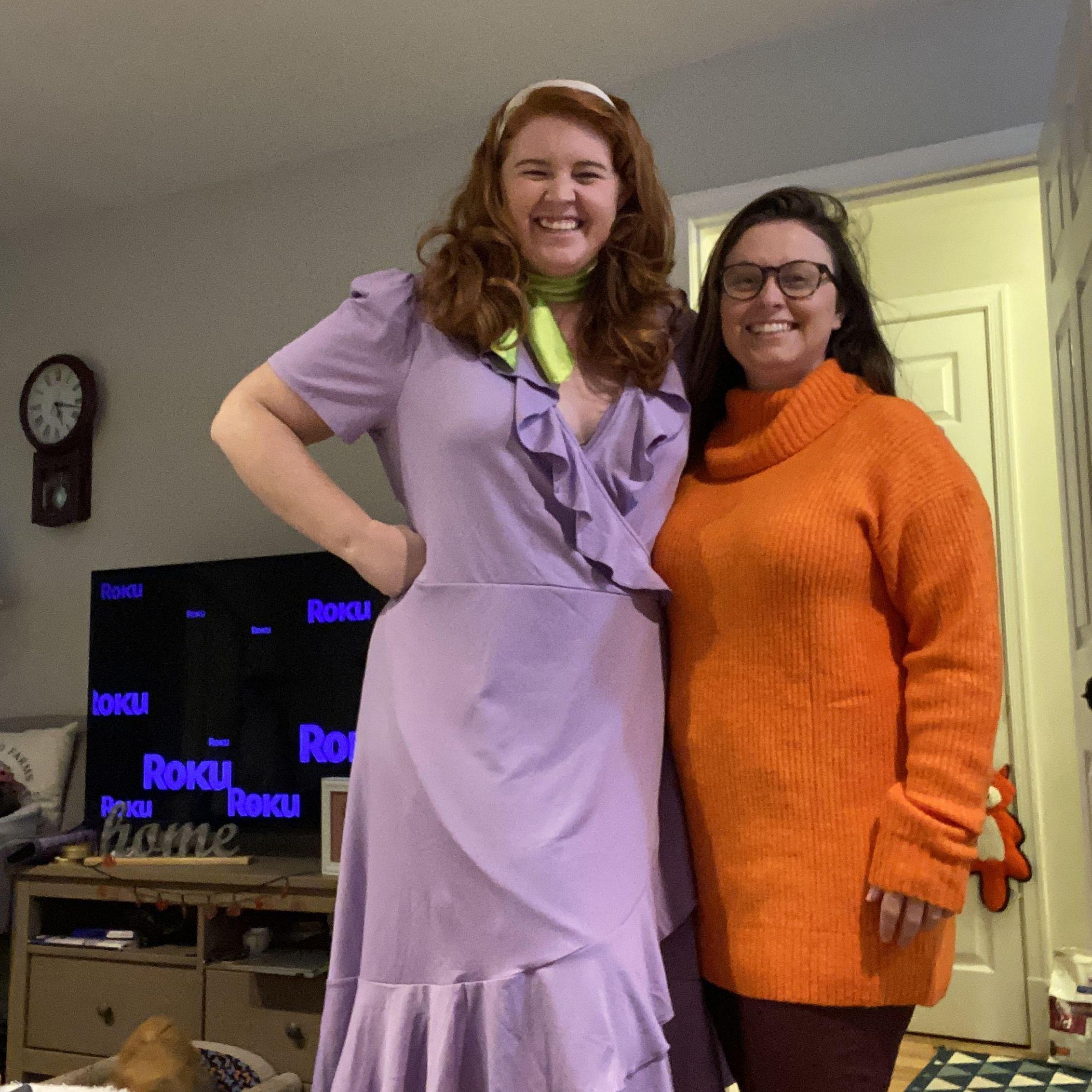 Velma and Daphne for Halloween 2021.