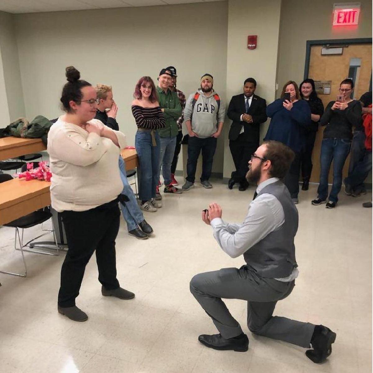 The night Gavin popped the question in a room of all our closest friends