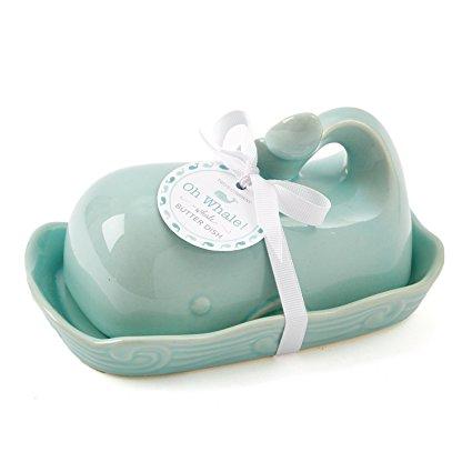 Oh Whale Butter Dish, Seafoam