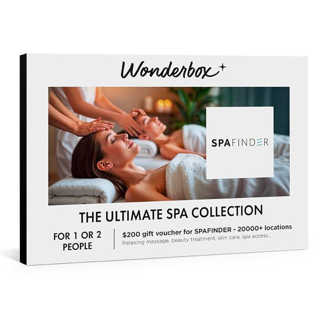 Wonderbox, Spa Experience Gift with Spa Finder, +10,000 experiences, Massage and wellness experiences, relaxing gift