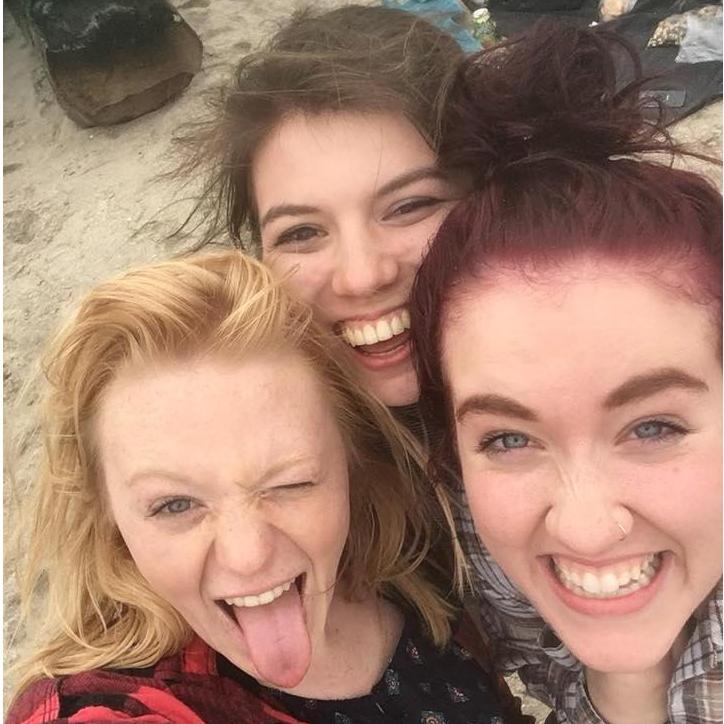 Us girls being dorks on a windy beach day.