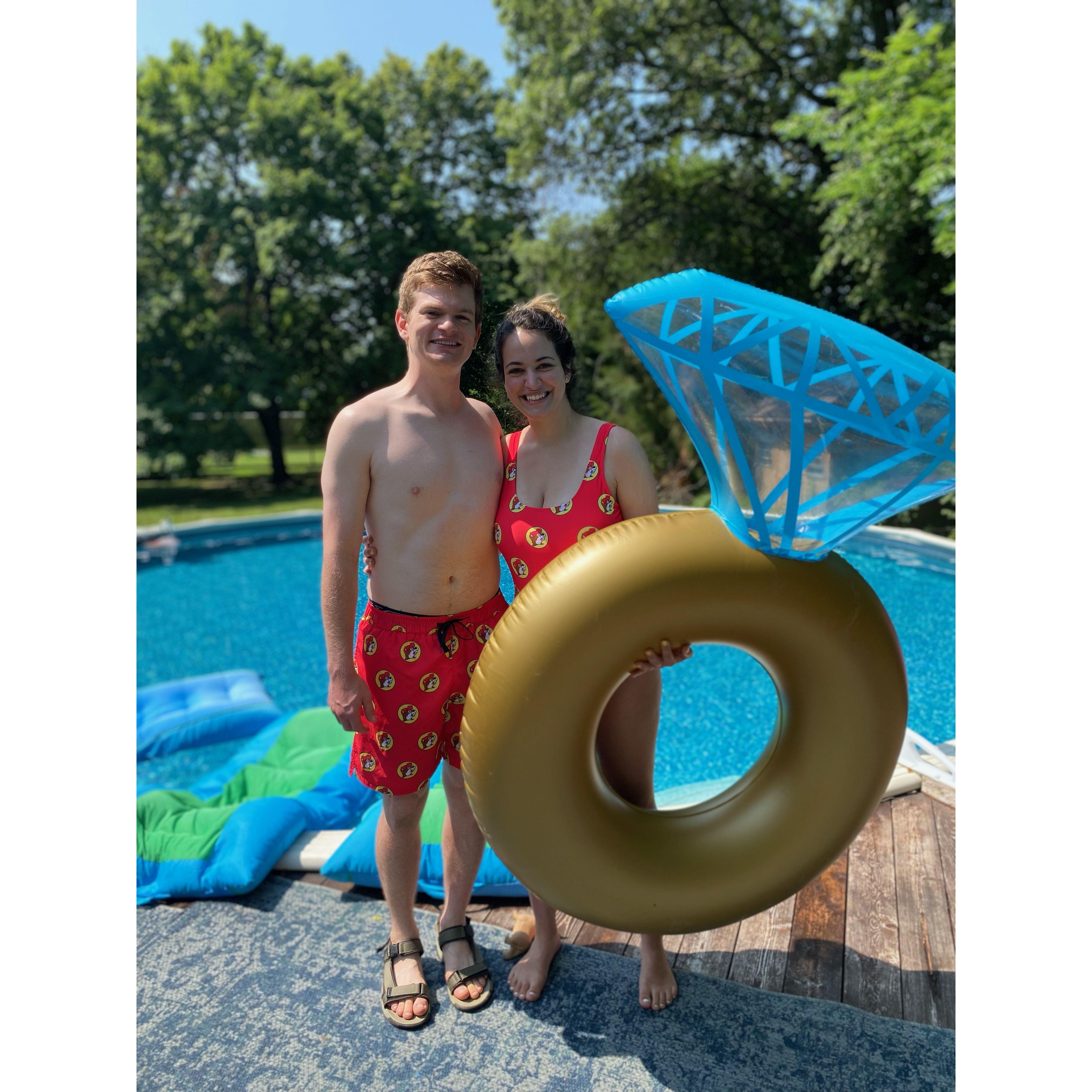 Matching Bucee's swimmies? These two are meant to be.