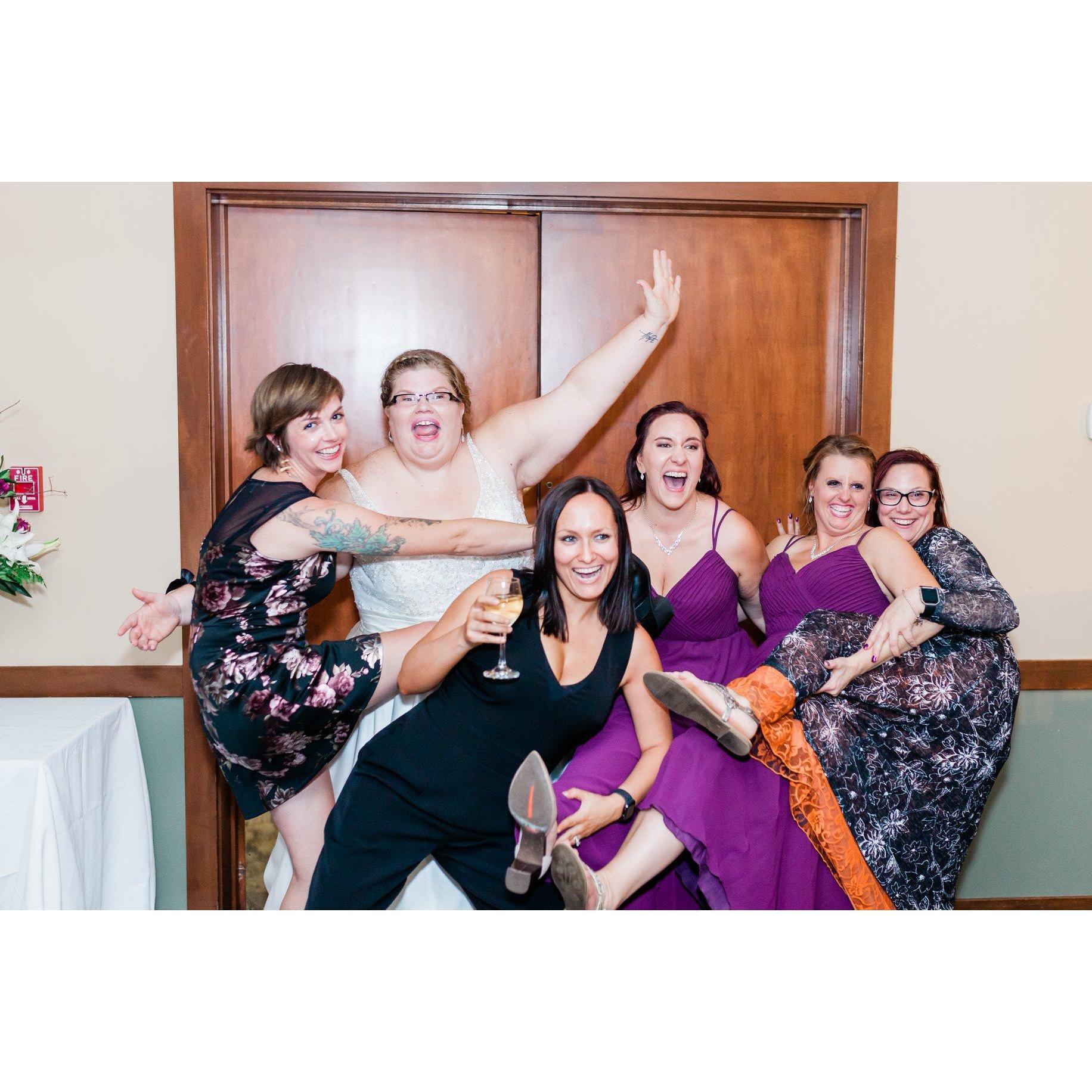 Amanda and Tim's Wedding-Friends from Grade School!! These are the rock and sole to everything crazy!! Wouldn't trade these ladies for anything else! Much Love!