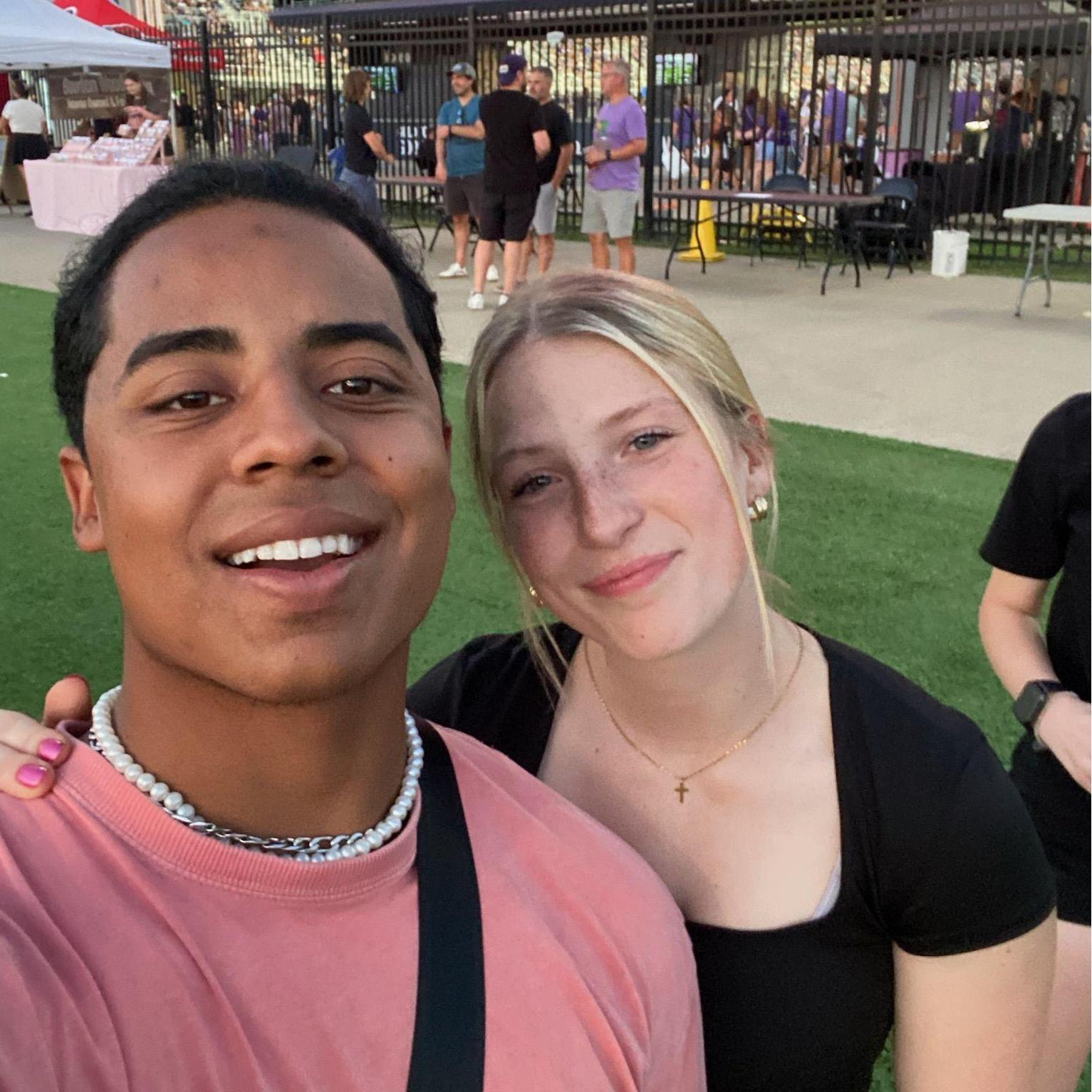 Sweet surprise after months apart
