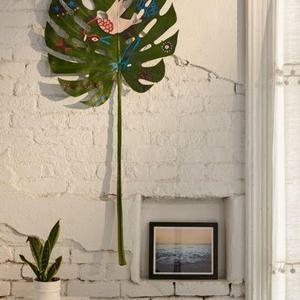 Kris Chau For UO Hand-Painted Bird Faux Leaf