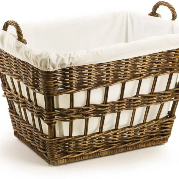 Wicker French Laundry Basket