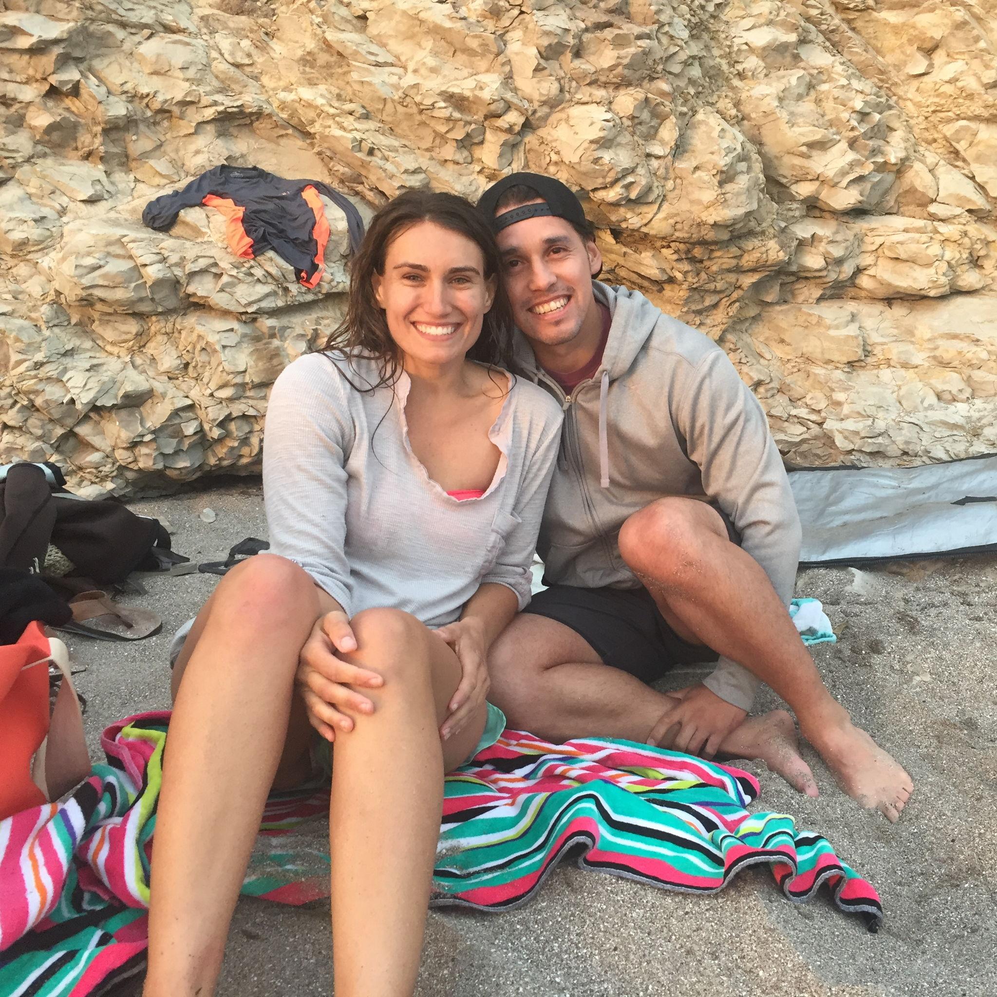 One of many trips to the beach