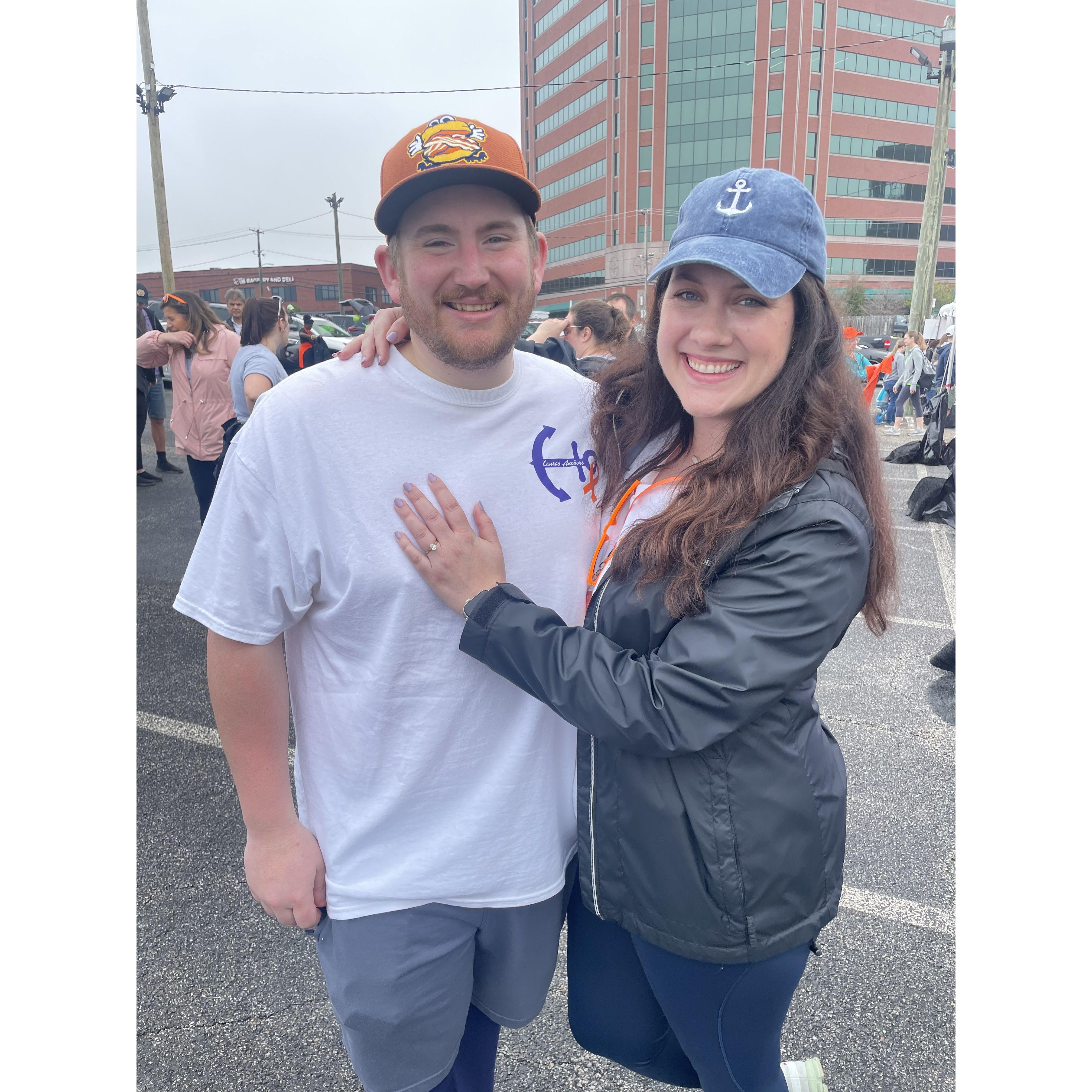 Celebrating our engagement at Walk MS!