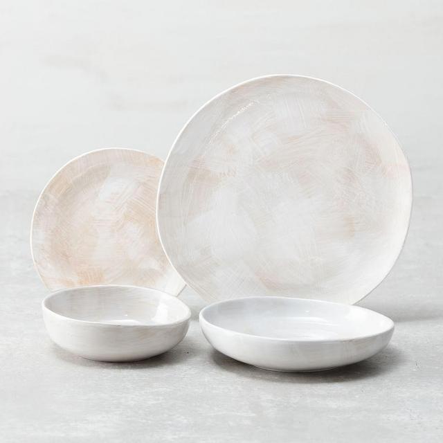 Fortessa Cloud Terre No. 2 Stoneware 16-Piece Dinnerware Set - White